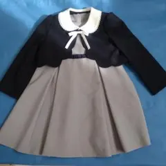 フォーマルドレス 120 グレーとネイビー