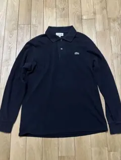 LACOSTE ブラック 長袖ポロシャツ FR4/US M