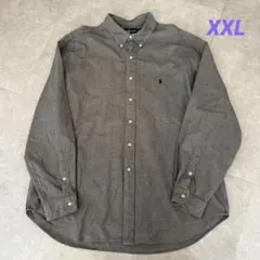90s Ralph Lauren ボタンダウンシャツ XXL 千鳥格子