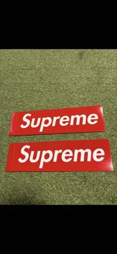 確実正規品! supreme ボックスロゴ ステッカー 2枚セット