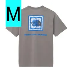 新品　Mサイズ 　ノースフェイス 半袖Tシャツバンダナ グレー