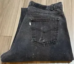 80s LEVI'S 550-4157 ギャラクティックウォッシュブラックデニム
