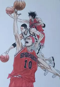 スラムダンク 井上雄彦直筆サイン入りリトグラフ 世界50枚限定35/50