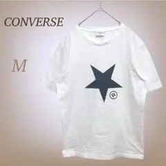 コンバース トウキョウ 星ロゴ 半袖 Tシャツ コットン ホワイト ロゴ刺繍 M