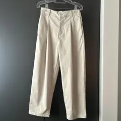 無印良品　撥水ストレッチチノタックワイドパンツ