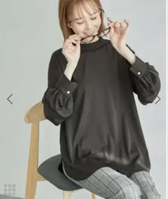 ROPÉ PICNICフリルカラーチュニックブラウス