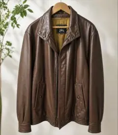 極美品 バーバリー型 レザージャケット ライダース 本革 バイカー 希少デザイン 2026年最新】BURBERRY メンズ レザージャケット・ライダースの人気
