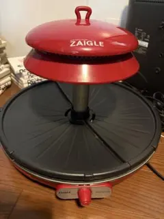 裕*二様 ZAIGLE 無煙ロースター レッド カバー付き おまけ付き - メルカリ
