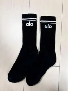 alo ソックス レディース 靴下 ブラック