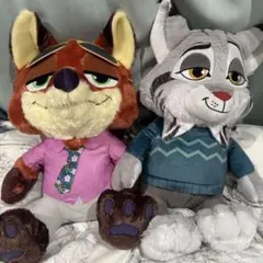 ズートピア2　ぬいぐるみセット　ニック・ワイルド　パウバート（山田涼介）