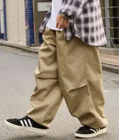 ワイドテーパード 裾ドローコード サーカス パラシュートパンツ　4着