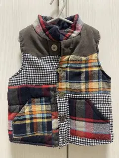 チェック柄 ベスト