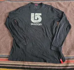 バートンBurtonブラック ロゴ長袖TシャツLユニクロGUノースフェースナイキ