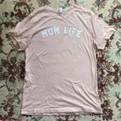 メッセージ　古着　Tシャツ　ピンク