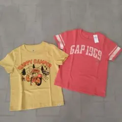 ベビーギャップ キッズ 半袖 Tシャツ イエロー レッド 2枚 5T110 新品のサムネイル