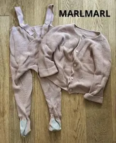 MARLMARL ニットカーディガン + ニットパンツ sakura 70 80