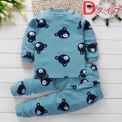 新品　キッズ　子供　コーマ綿100% 長袖パジャマ 120サイズ