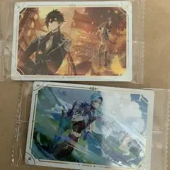 原神　ウエハース　ステッカー2種セット
