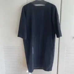 ウール ひざ丈ワンピース