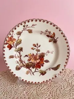 GIEN ジアン フランス アンティーク プレート 皿 ノルマンディーの花