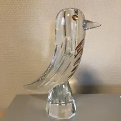 新品　バカラクリスタルガラス製の鳥の花瓶 バカラ（Baccarat）ファウナクリストポリス 2-815-007 鳥／トリ