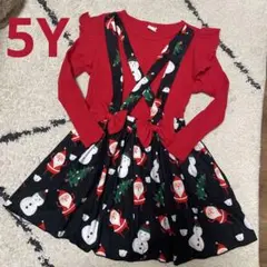 サンタ　クリスマス　ワンピース　5Y
