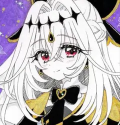エ*！様 キュアアルカナシャドウ ファンアート 手描きイラスト