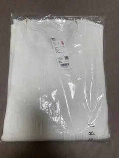 大きいサイズUNIQLO 3XL ワッフル長袖 Tシャツ