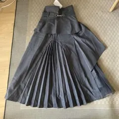 最終値下げタグ付きsnidel ビットプリーツスイッチングスカート グレー