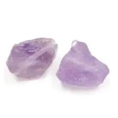 400ラフロック 2穴ライトカラーアメジスト 2個