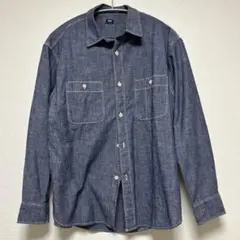 UNIQLO　シャンブレーワークシャツ　L