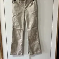 BOSCH ベージュ フレアパンツ スリムフィット