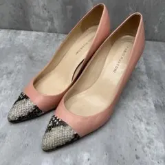 美品 FABIO RUSCONI パイソン パンプス MADE IN ITALY