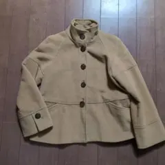 ディノス RULE スタンドカラー ショートコート M ベージュ