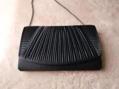 ブラックフォーマルバッグ プリーツデザイン