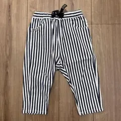 ブランシェス ストライプ 110 【プレミアムストレッチ】クロップドカラーパンツ