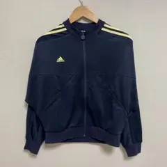 【L363】 adidas クルーネック トラックジャケット サイズL ブラック