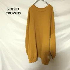 ♦︎RODEO CROWNS オーバーサイズ トレーナー マスタード　カジュアル