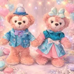 ダッフィー、シェリーメイ ぬいぐるみバッジ 25周年 セット