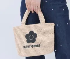 MARY QUANT 花モチーフ かごバッグ