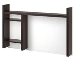 イケア ミッケ追加ユニット 高 ブラックブラウン 新品　引取り可