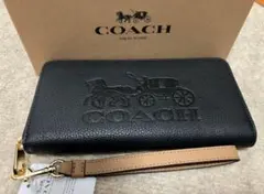 新品未使用 coach コーチ 長財布 ブラック C3548