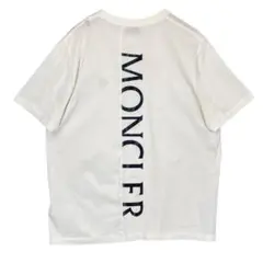 ［美品］モンクレール　ハーフロゴ　Tシャツ　ホワイト 確実正規品］モンクレール ハーフロゴ Tシャツ ホワイト - メルカリ