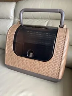 ペット用キャリーバッグ ラタン調デザインのサムネイル