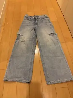 lovetoxic デニムパンツ　サイドカット　140 S