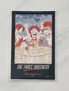 ワンピース　Bragmen チェキ風カード 兄弟盃 ルフィ サボ エース　三周年 ワンピース Bragmen チェキ風カード 兄弟盃 ルフィ サボ エース - メルカリ