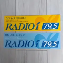 FM民放ラジオ局　愛知国際放送 RADIO i 79.5 ステッカー2枚