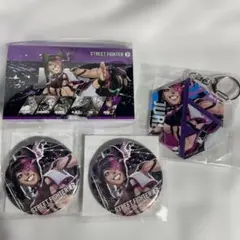 STREET FIGHTER キーホルダー 缶バッジ JURI ジュリ