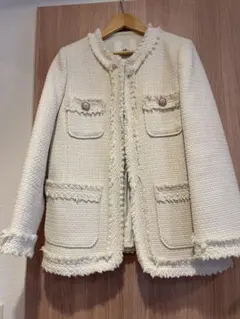 ツィード ノーカラージャケット