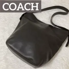 【美品】✨COACH✨コーチ ショルダーバッグ レザー ブラウン 9151